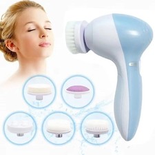 5 in 1 Electric Facial Cleansing Brush Skin Care Massage Blackhead Cleaner