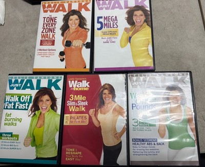 Leslie Sansone Walk at Home Just Walk DVD Lot of 5 Workout Exercise Fitness Set 