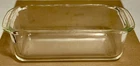 Vtg Pyrex 213 Clear Glass Loaf/ Bread Baking Pan Dish 1.5 Qt 8.25” x 4.5” x 2.5”