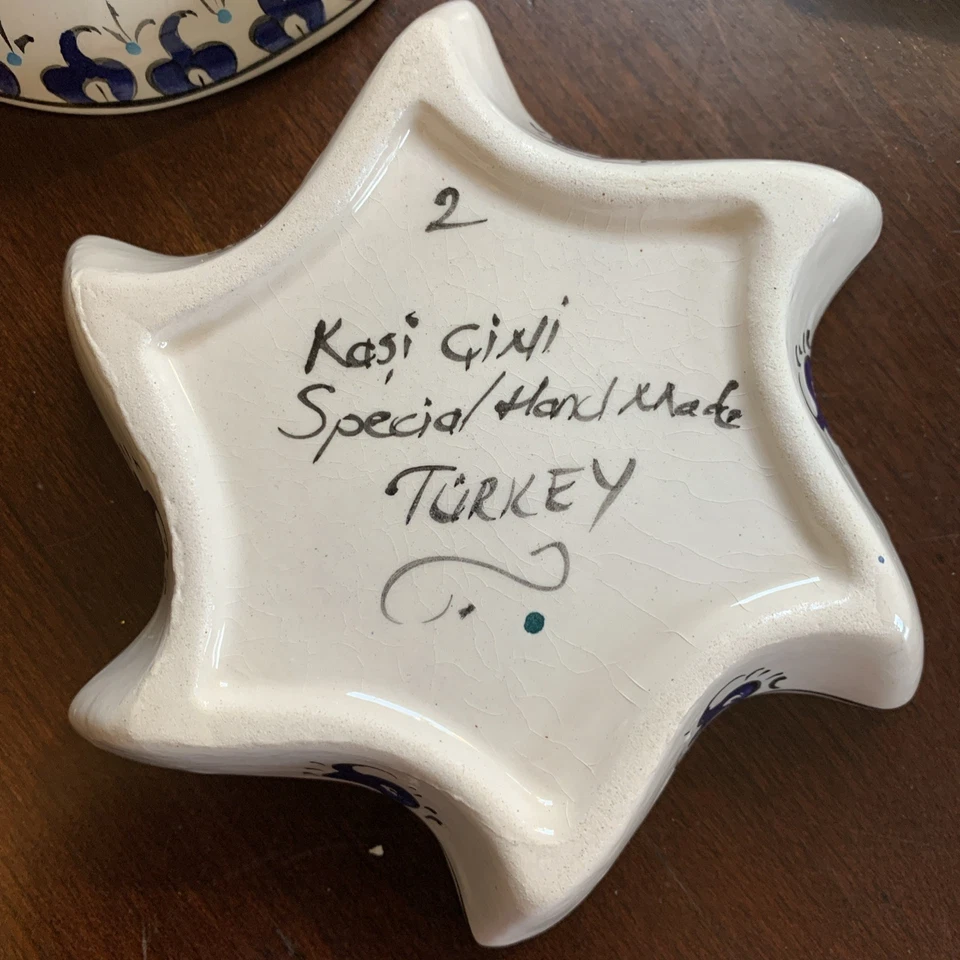 Platos de cerámica para servir pavo vajilla desayuno nueces bocadillos salsa hecha a mano Foto 2 de 4