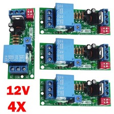 4PC DC12V Adjustable Time Delay Timing Timer Relay Switch Turn ON/OFF Modules