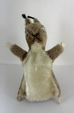 Vintage 9" Steiff Hopsi Squirrel Hand Puppet 1960s Mohair