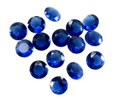CERTIFIED CALIBRATED 7 mm ROUND NATURAL SAPPHIRE LOOSE GEMSTONE 20 pcs LOT