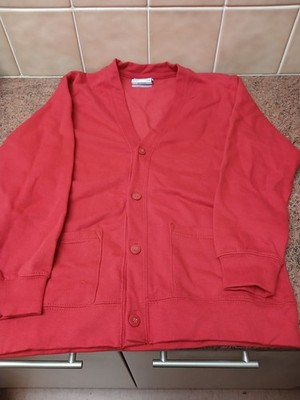 Mädchen rote Schule Strickjacke (Alter 11/12) 2er Pack