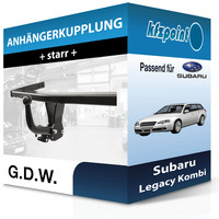 G.D.W. AnhäNgekupplung Starr Passend für Subaru Legacy Kombi 10.1998-08.2003 Neu