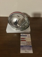Arvell Reese Autographed Signed Mini Helmet Ohio State Football JSA Cert