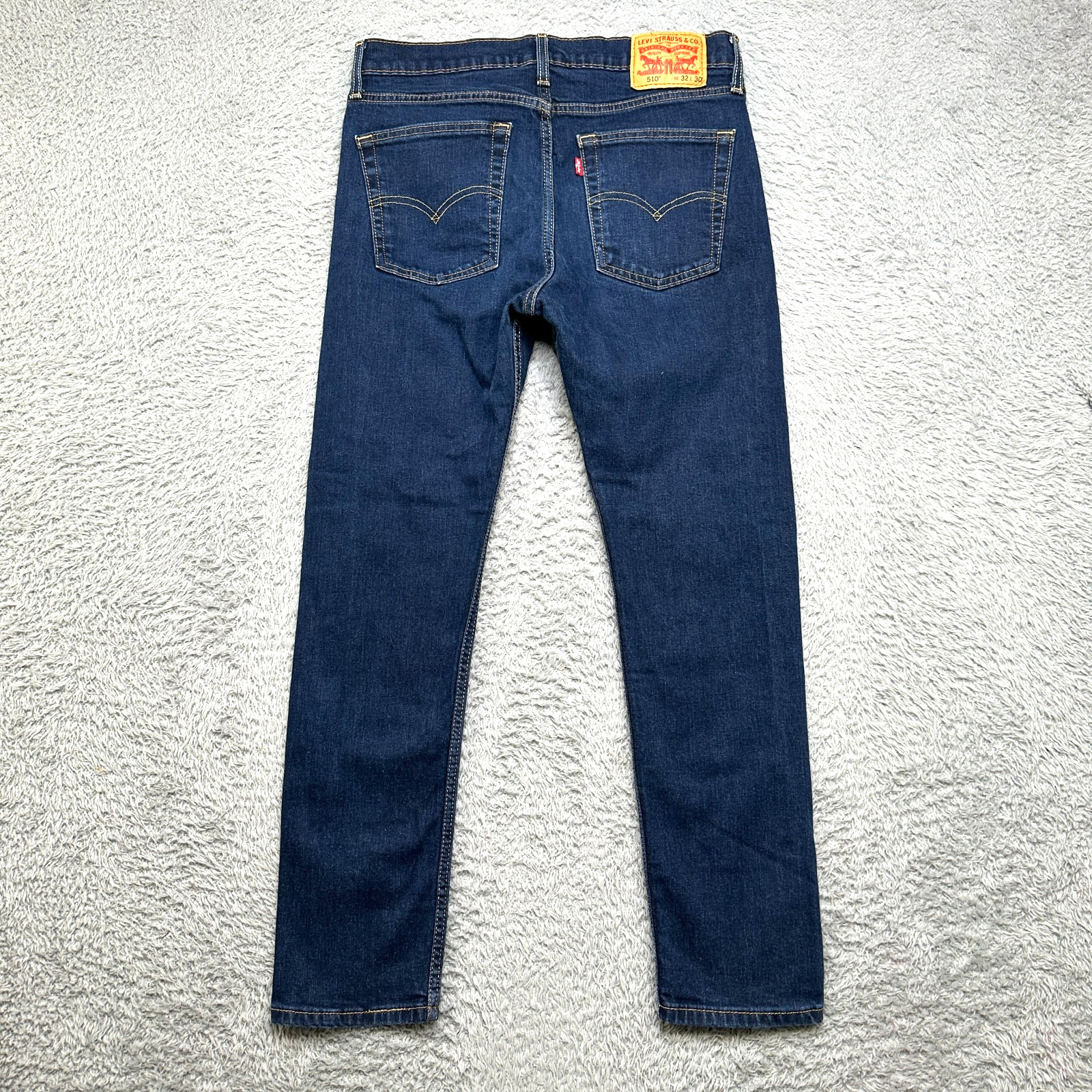 Levis 510 Jeans Mens 31x29 Dark Blue Stretch Classic Excellent image 2