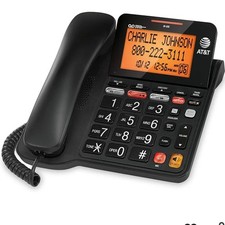 AT T Corded Answering System w/ Large Digital Display in Orig Box