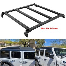 For Jeep Wrangler Jk Jl 2007-2026 4door Hardtop No Drill Roof Rack Cargo Basket