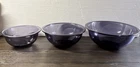 PYREX Vintage Amethyst Purple Nesting Mixing Bowls 322 - 323 - 325