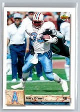 1992 Upper Deck #540 Gary Brown Houston Oilers