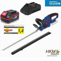 GüDe Heckenschere Hs 18 + Akku 4.0 Ah & 3A LadegeräT E³ Akkusystem