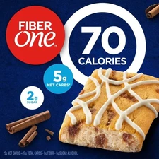 Fiber One 70 Calorie Soft Baked Bars, Cinnamon Coffee Cake, Mega Pack, 18 Ct, 16