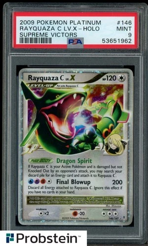 Pokemon TCG Rayquaza C LV.X Supreme Victors Holo Ultra Rare #146 PSA 9 MINT