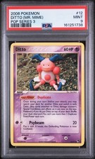 2006 POKEMON POP SERIES 3 (MR. MIME) #12 DITTO PSA 9 on eBay