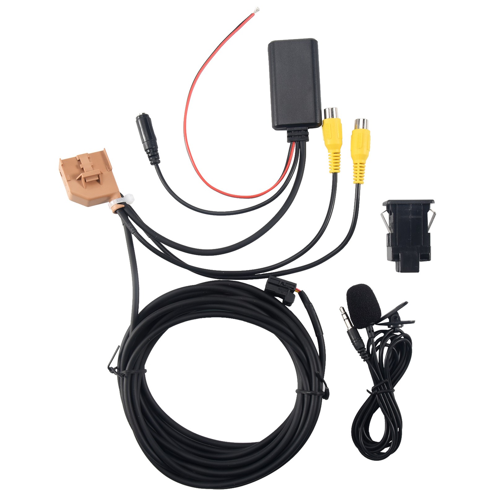 12V Mmi 2G Auto Bluetooth Aux Kabel Adapter Musik Audio Mikrofon FüR A6 8118-image