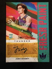 2021-22 Panini Court Kings Josh Giddey Fresh Paint Rookie Auto Violet /49
