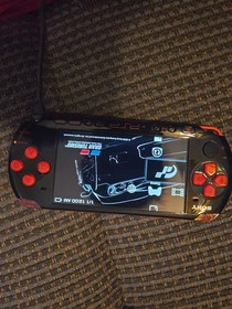PSP-3000 God of War Black/Red playStation Portable console v-good US Selle