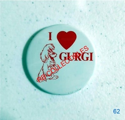 Disney's The Black Cauldron - ''I Love Gurgi'' - Button - 1985 - WDP