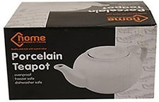 Teapot White Porcelain Tea Coffee Pot Small White 2 Cup 0.5L Globe Ceramic