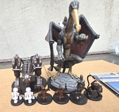 Star Wars Miniatures - (x8) IG-88 Jawa Droid Vornska Junk Golem Utapaun w/ Cards