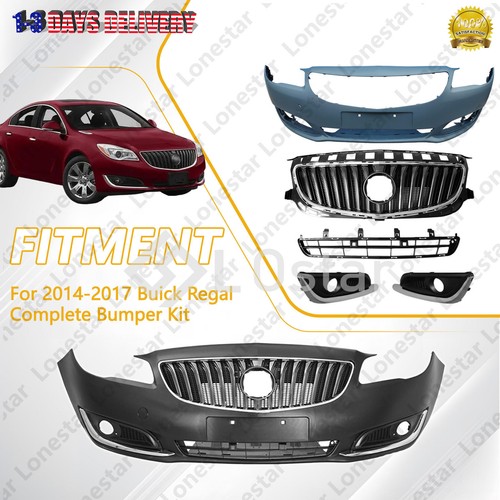 For 2014 2015 2016 2017 Buick Regal Complete Front Bumper Cover W/O Fog ...