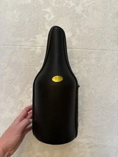 Caddy O Leather Tote Wine Bottle Carrier/Cooler Chiller W/Assoc. Black Leather