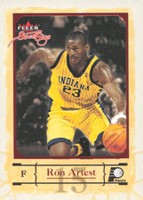 2004-05 Fleer Sweet Sigs - #2 Ron Artest Metta World Peace Pacers