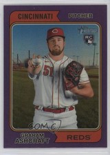 2023 Topps Heritage Hot Box Chrome Purple Refractor Graham Ashcraft #383 0k26