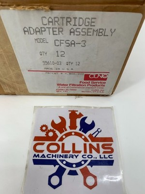 Cuno Food Service Product CFSA-3 55610-03 Cartridge Adapter Assembly Case of 12