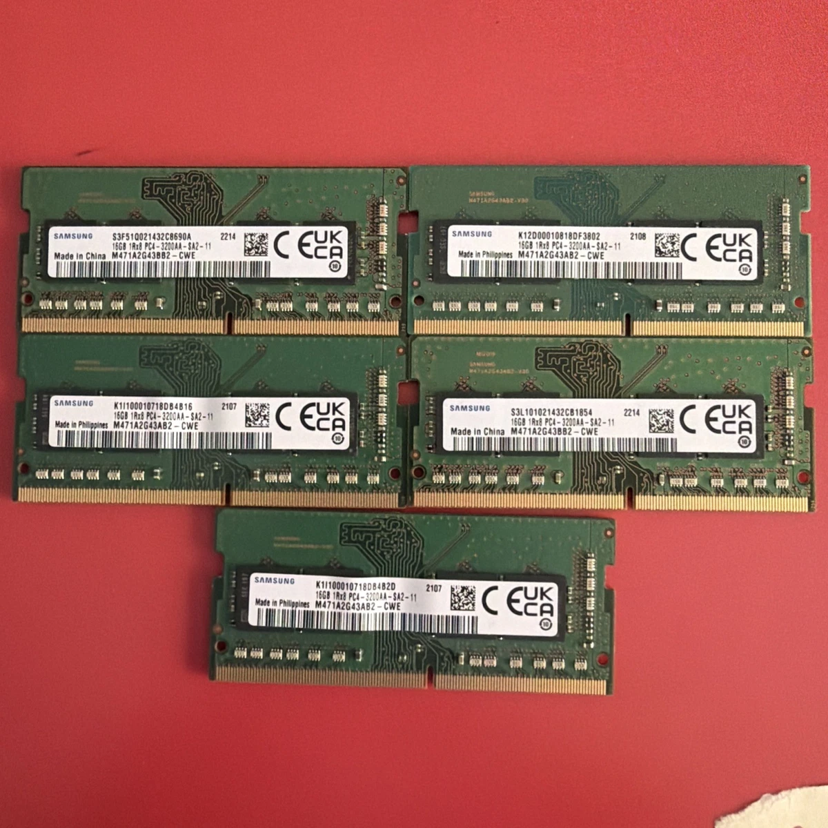 Las mejores ofertas en Samsung DDR4 SDRAM 16 GB de capacidad por