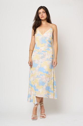 NWT $298 Joie Dami Wrap Midi Dress 6 - Picture 2 of 6