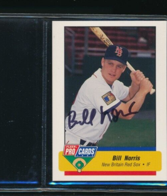 1994 ProCards #659 Bill Norris New Britain Red Sox Signed