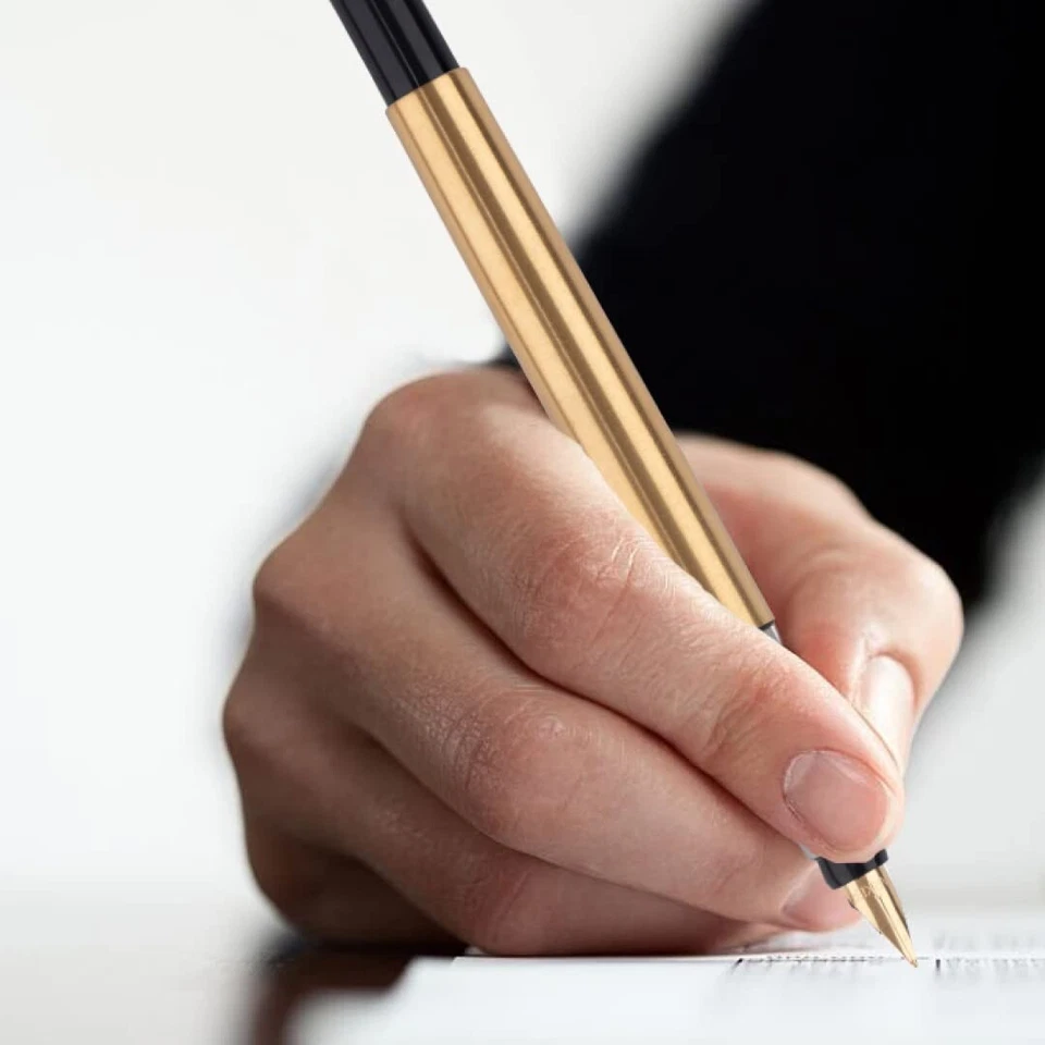 Pluma Estilográfica Parker Vector Oro 1 Cuenta Pack de 1 Foto 4 de 4