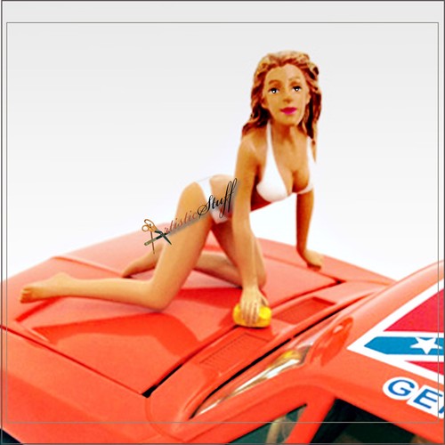 Figura American Diorama CHICA BARBARA LAVADO DE AUTOS (1/24) Escala, Modelo Diecast. - Imagen 3 de 3