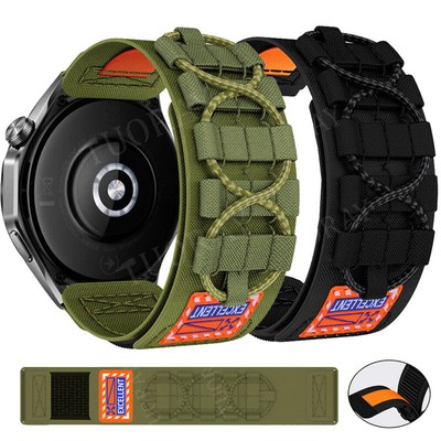 Für Samsung Galaxy Watch 42 46mm/3 41 45mm/Active/Watch 4/5/6/7/FE Nylon Armband