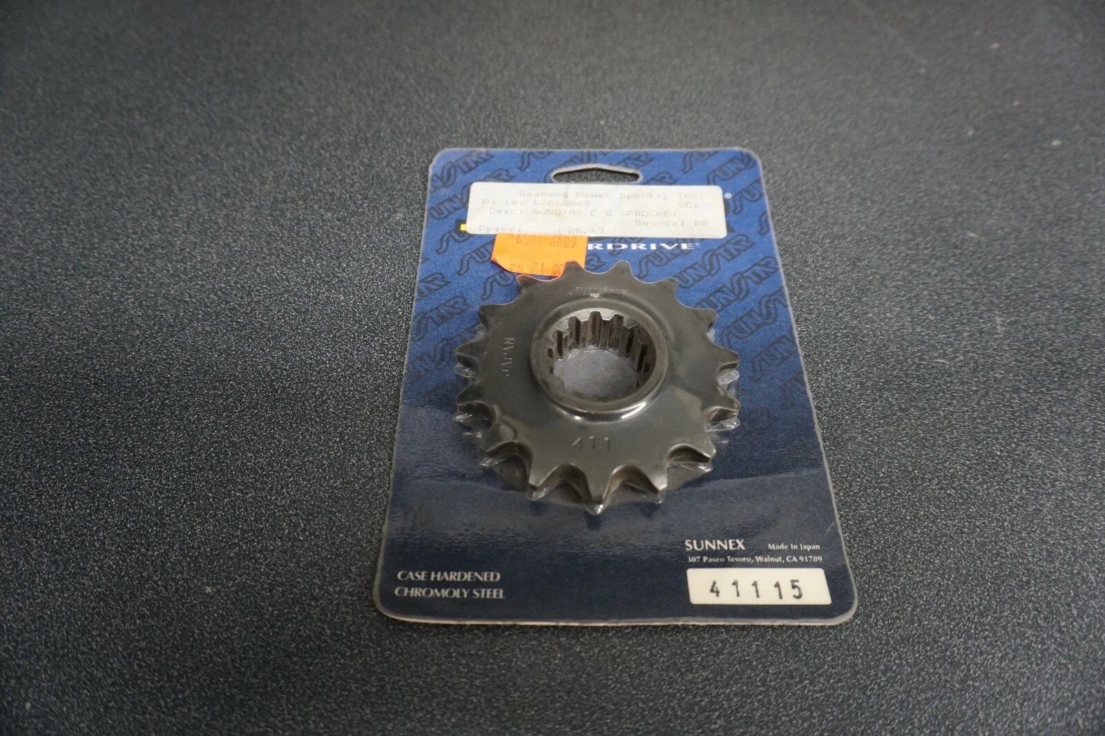 New Sunstar Front Sprocket (Black) 15T 525 Steel Honda CBR 600 CBR 900 PN41115