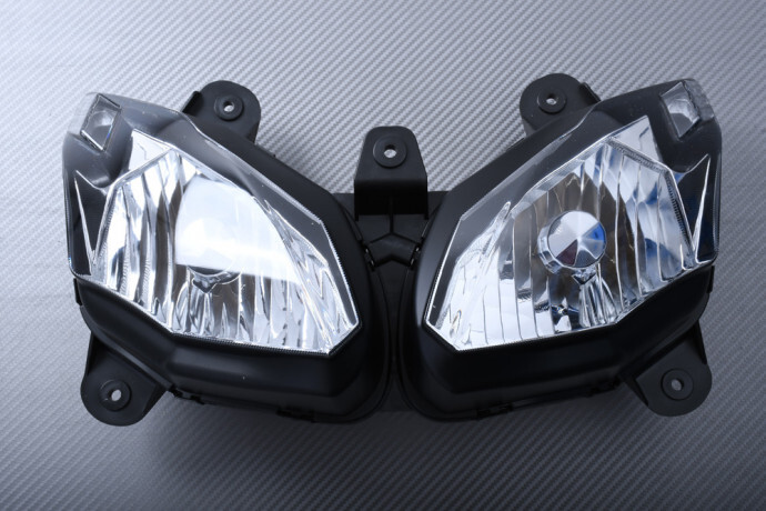 Phare avant LED Kawasaki ER6F bloc optique anti-jaunissement 12V