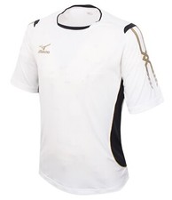 Mizuno Men GAME 6 S/S T-Shirts Jersey Training White Tee GYM Shirt P2MA601601
