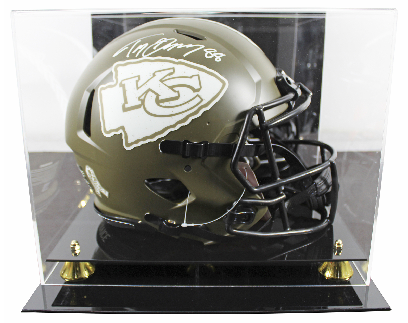 Tony Gonzalez Autographed Signed Chiefs Sts Full Size Speed Proline Helmet W/ Case Beckett Wit 