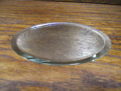 Beveled Oval Mirror 3 1/2'' x 5 5/8'' Made In the USA Crafts Home Deco Wall 