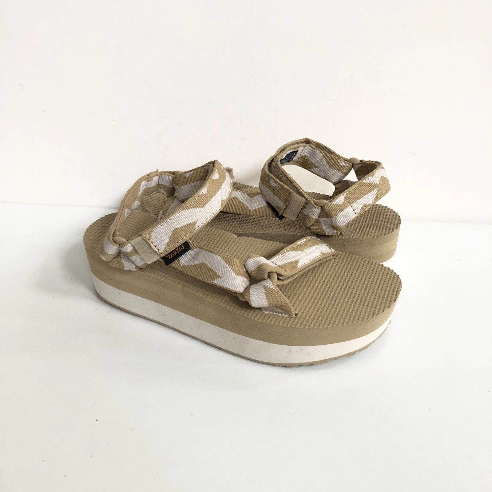 NEW BALANCE SANDALI TEVA FLATFORM UNIVERSAL BALANCE PIATTAFORMA STELLE MARINE US 7 EU 38 REGNO UK 5