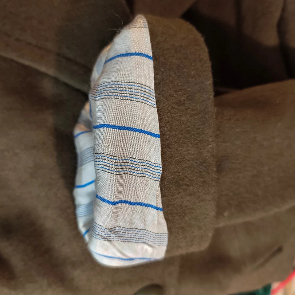 Abrigo Militar Vintage Paul Boye Bedarieux Verde Ejército Lana Foto 4 de 4