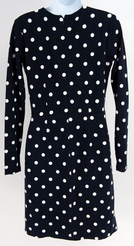 NEW Ann Taylor LOFT Polka Dot Dress Navy ORG $79.50 SZ 2 Faux Wrap - Picture 3 of 6