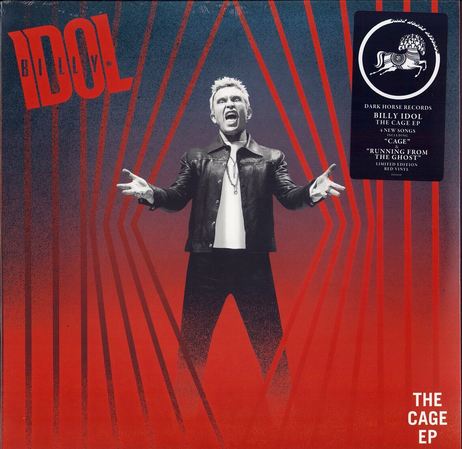Billy Idol The Cage Vinyl LP Indie Exclusive Red Color New and Sealed