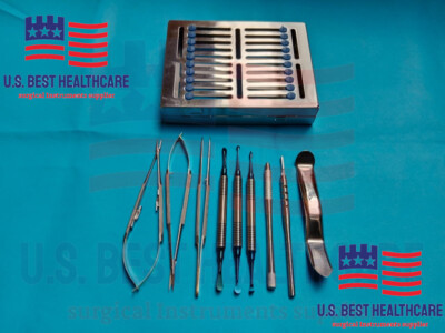 Dental Micro Oral Surgery Instruments Periosteal Elevator KIT SET of 22 PCS