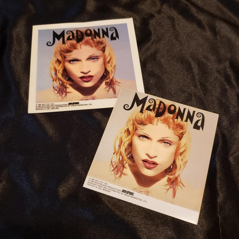 Madonna Boy Toy Fan Club Sticker and decal Girlie Show 1993 Rain Erotica Herb