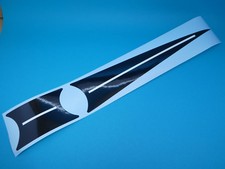 Hercules Tankkeil MK3 MK4-M K50 K125 Aufkleber Sticker Tank Schwarz-Weiss NEU 