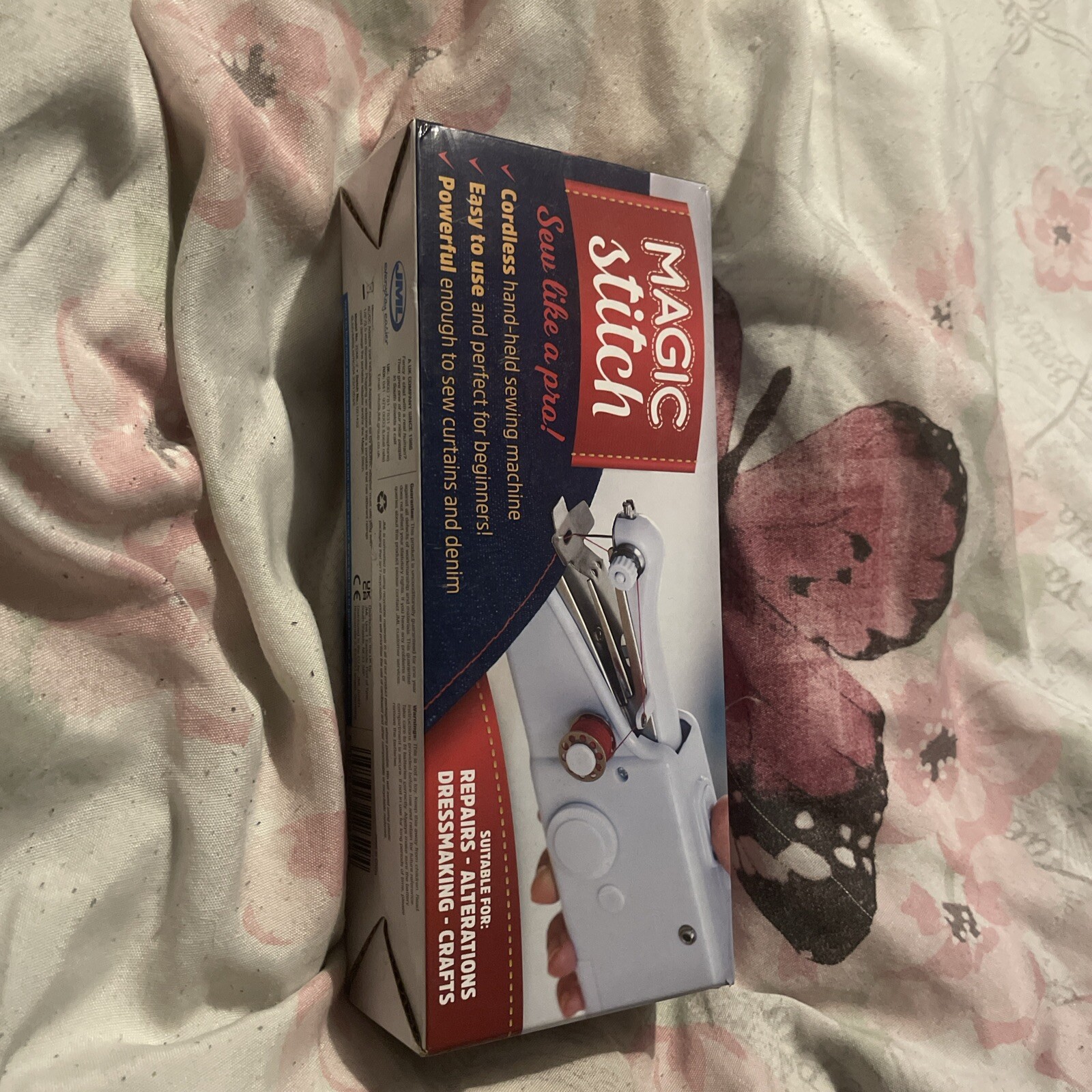 JML MAGIC STITCH PORTABLE CORDLESS HANDHELD SEWING MACHINE FREE DELIVERY eBay