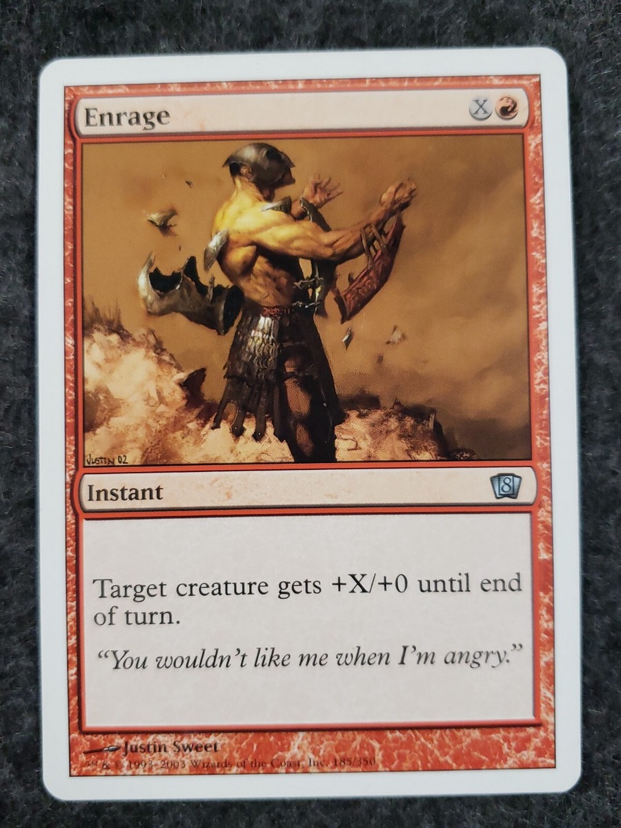 cards with enrage mtg EDH Deck Target creature gets +X/+0 until end of turn. Ravenous Daggertooth